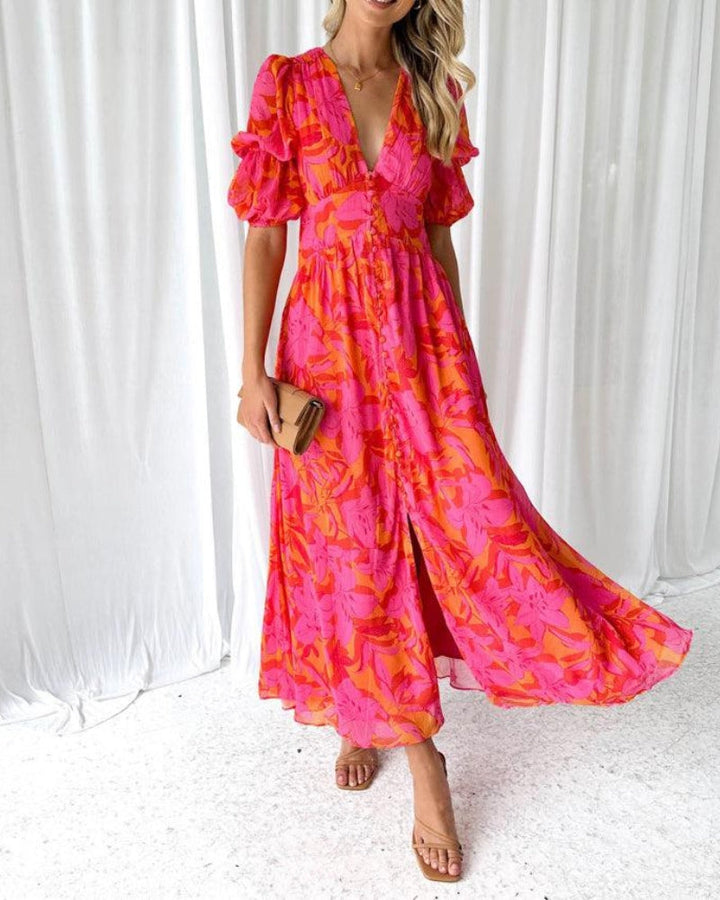 Adrianna | Promienna Sukienka Maxi