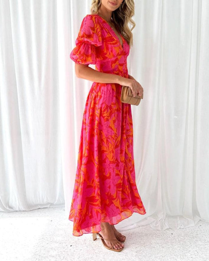 Adrianna | Promienna Sukienka Maxi