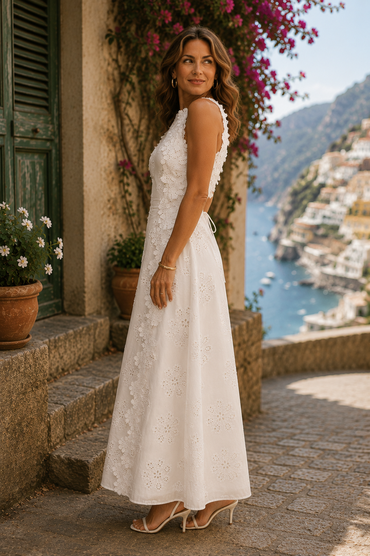 Dagmara | Haftowana Sukienka Maxi