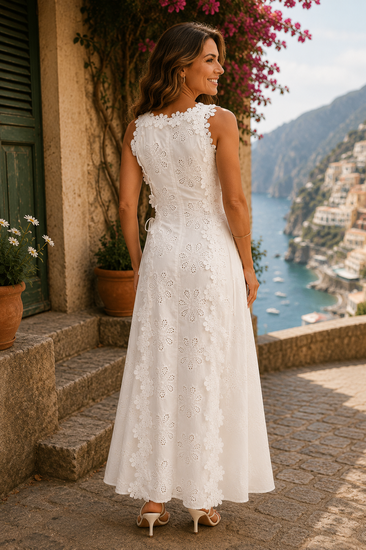 Dagmara | Haftowana Sukienka Maxi