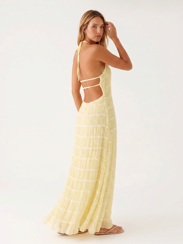 Aurelia | Sukienka Maxi z Halterem