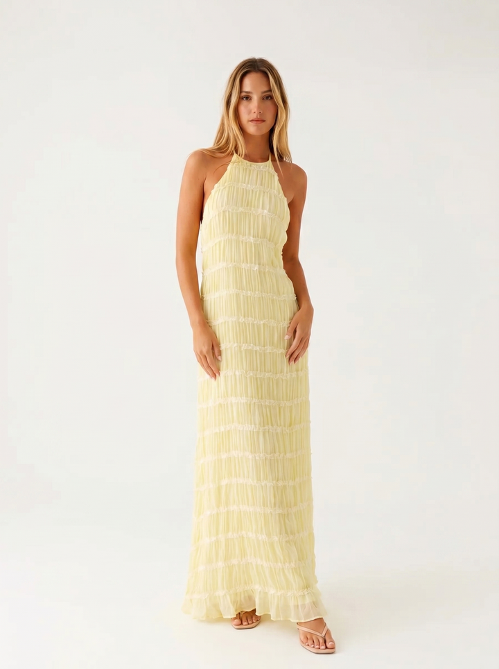 Aurelia | Sukienka Maxi z Halterem