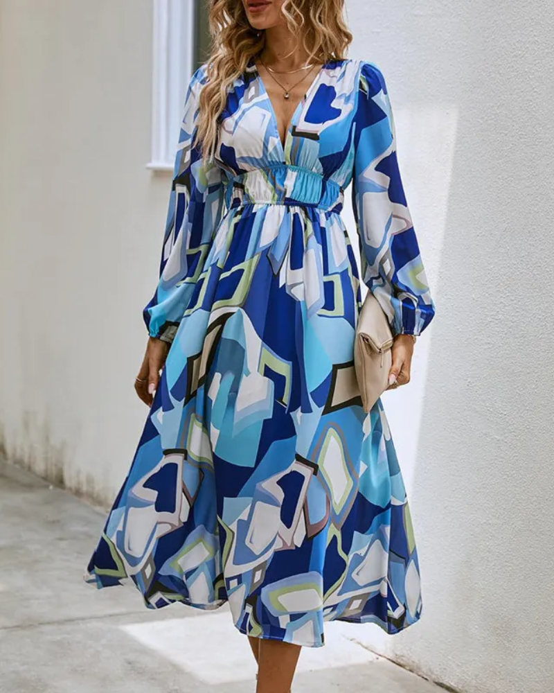 Celina | Elegancka Sukienka Damska w Kwiaty