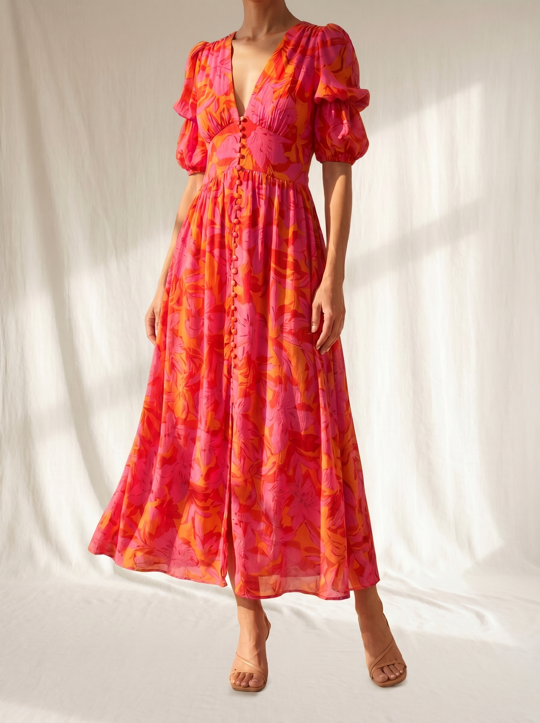 Adrianna | Promienna Sukienka Maxi