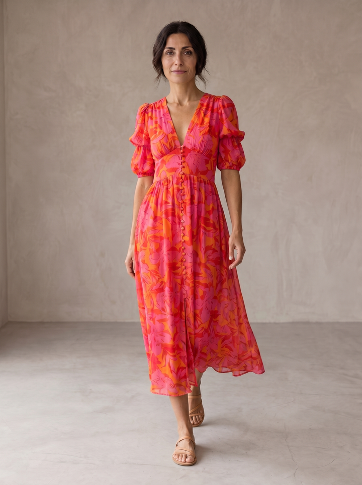 Adrianna | Promienna Sukienka Maxi